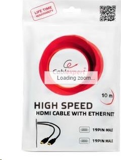 GEMBIRD HDMI kábel na HDMI 20 m (v1.4, M/M, pozlátené kontakty, tienené, tienenie prémiovej kvality)