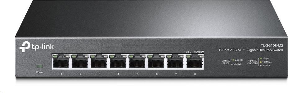 TP-Link switch TL-SG108-M2 (8x2,5GbE, fanless)