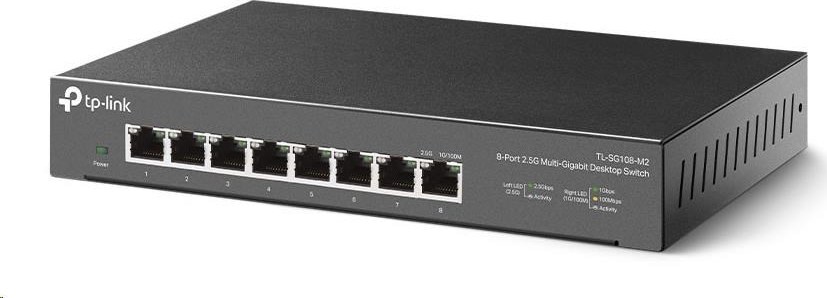 TP-Link switch TL-SG108-M2 (8x2,5GbE, fanless)