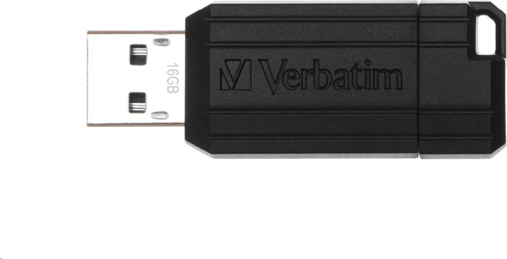VERBATIM Flash disk 16 GB Store 'n' Go PinStripe, čierny