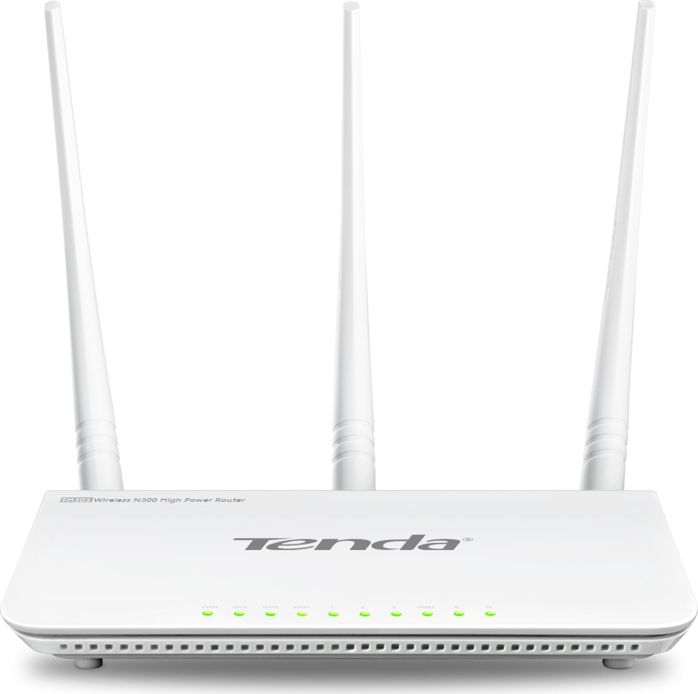Tenda F303 (F3) Wireless-N Router 802.11b/g/n,300Mbps, 1xWAN, 3xLAN, 3xFix. Mravec. 5dBi