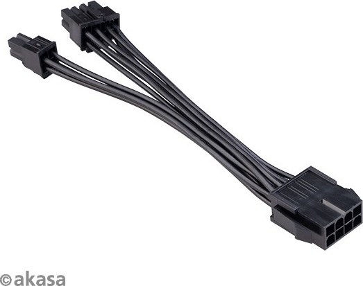 Kábel napájacieho adaptéra AKASA 8-pin na 8+4-pin