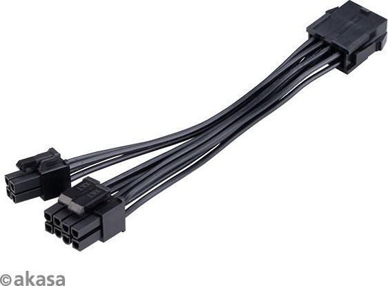 Kábel napájacieho adaptéra AKASA 8-pin na 8+4-pin