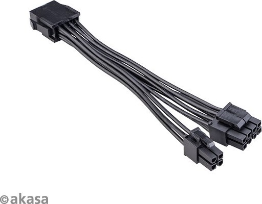 Kábel napájacieho adaptéra AKASA 8-pin na 8+4-pin