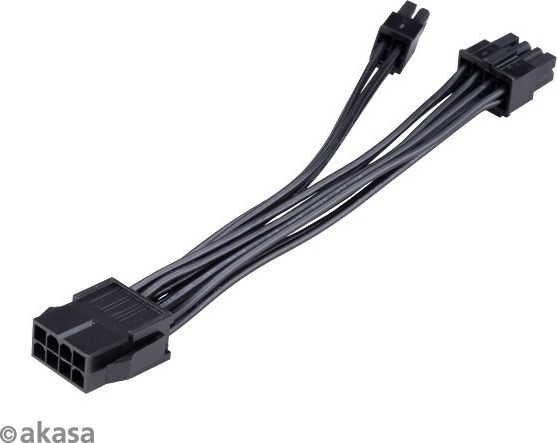 Kábel napájacieho adaptéra AKASA 8-pin na 8+4-pin