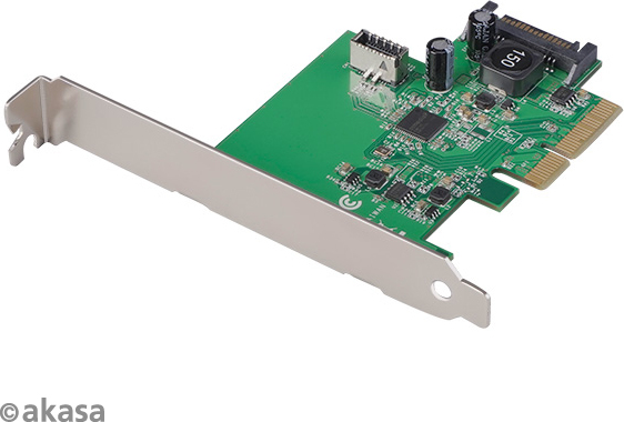 Sieťová karta AKASA USB 3.2 Karta HOST, 10Gbps USB 3.2 Gen 2, interný, 20-pinový, PCIe