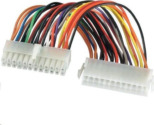 PREMIUMCORD Napájací kábel interný 24pin, predĺženie 25cm k napájacím zdrojom ATX