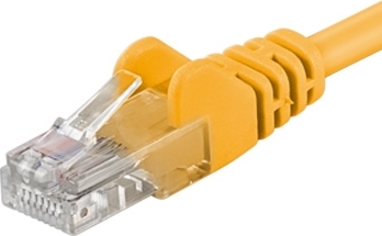 PREMIUMCORD Patch kábel UTP RJ45-RJ45 CAT5e 1.5 m žltá