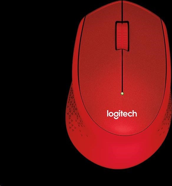 Bezdrôtová myš Logitech M330 Silent Plus, červená