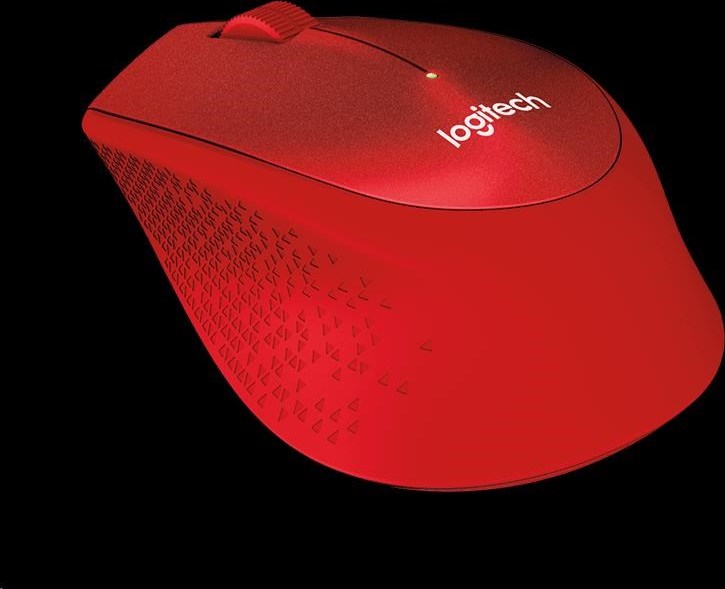 Bezdrôtová myš Logitech M330 Silent Plus, červená