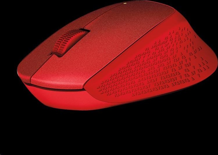 Bezdrôtová myš Logitech M330 Silent Plus, červená