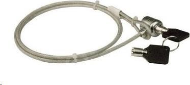 PREMIUMCORD Bezpečnostný zámok pre NTB 1,8 m Kensington Lock (s kľúčom, oceľové lanko)