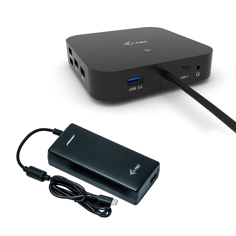 i-tec dokovacia stanica iTec USB-C HDMI DP, Power Delivery 100 W + univerzálna nabíjačka 112 W