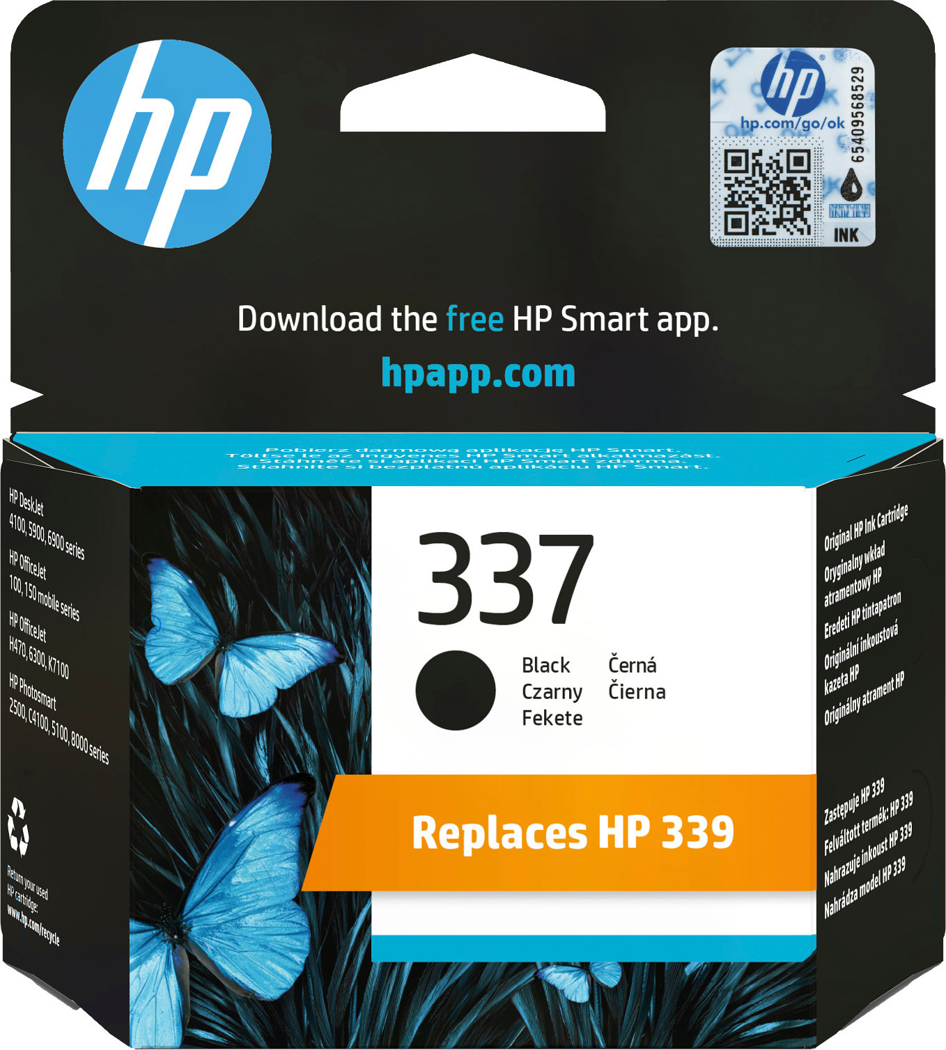HP Inc. HP 337 Black Ink Cart, 11 ml, C9364EE (420 pages)