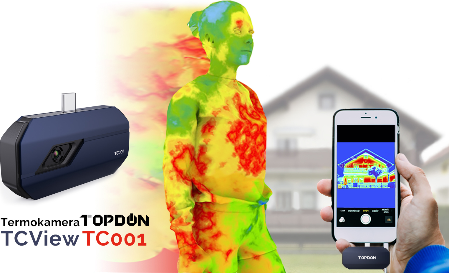 Viking TOPDON termokamera TCView TC001, konektor USB-C