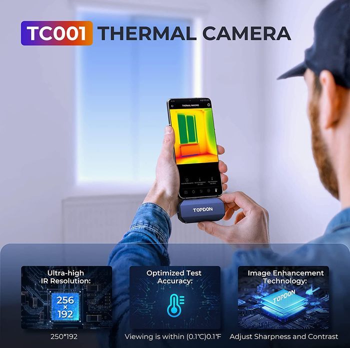 Viking TOPDON termokamera TCView TC001, konektor USB-C
