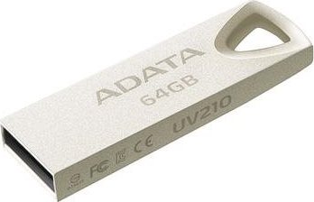 USB kľúč ADATA USB Flash Drive UV210 64GB USB 2.0, kovový