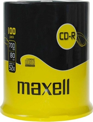 CD-R MAXELL 700MB 52X 100ks/cake
