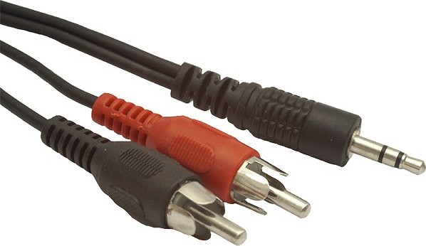 GEMBIRD kabel minijack 3.5mm - 2x RCA M/M 2,5m