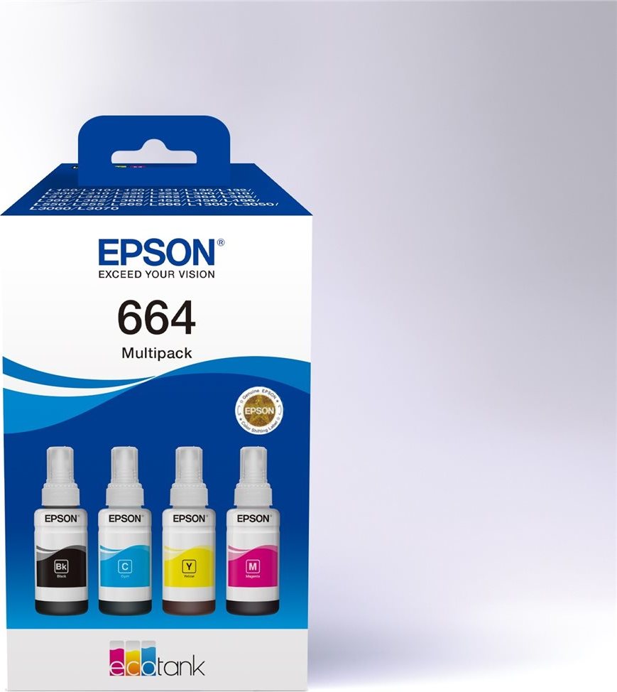 multipack EPSON ecoTANK 664 CMYK (4x70ml)