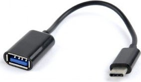 kábel USB CABLEXPERT AF/typ C 3.1, OTG, 8cm