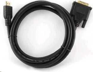 GEMBIRD HDMI - DVI kábel 1,8 m (M/M, DVI-D, Single Link, pozlátené kontakty, tienený)