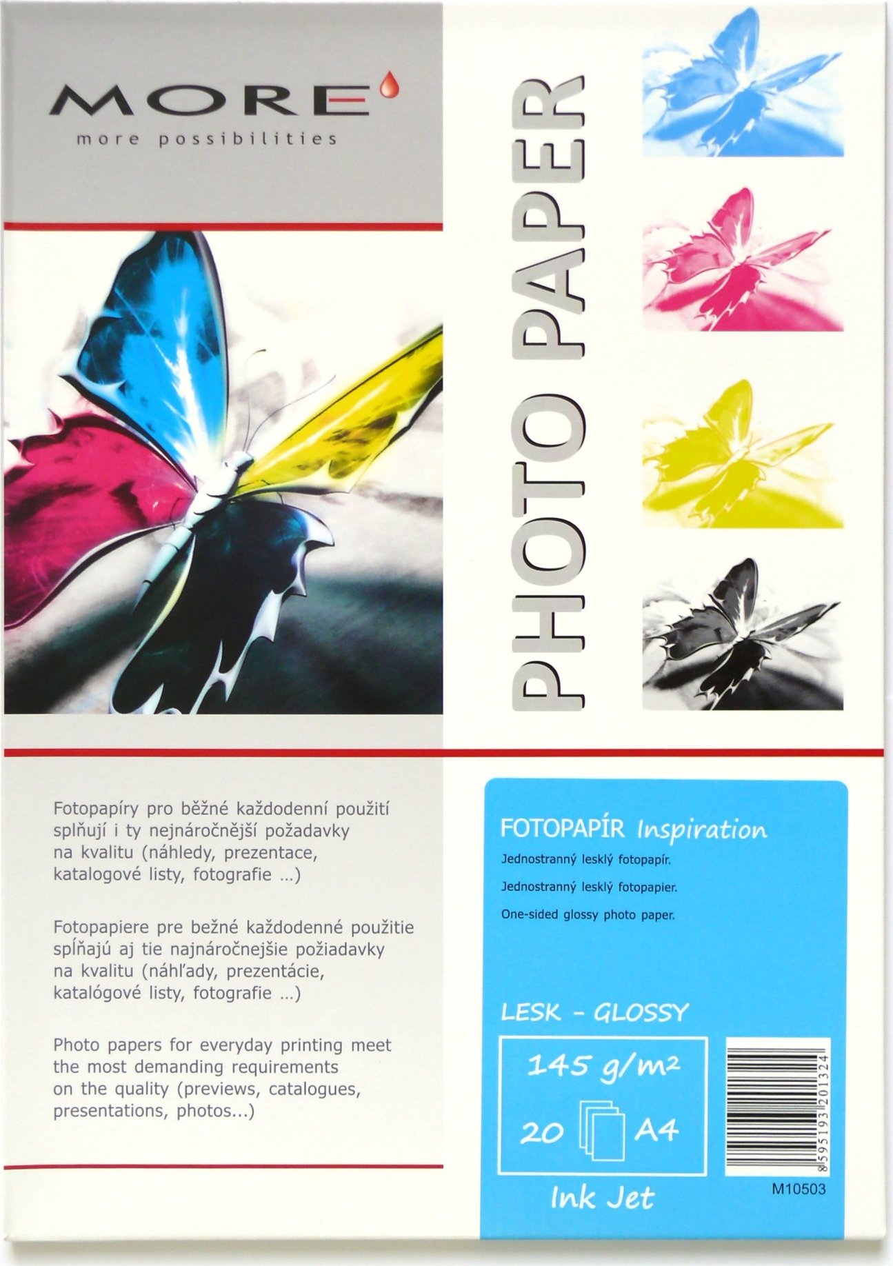 ARMOR Fotopapier MORE Inspiration 145g/m2; lesklý, 20 listov, A4
