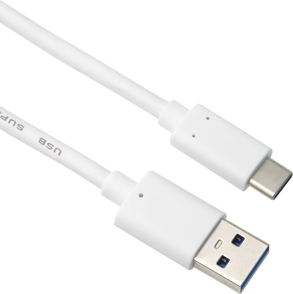 PremiumCord kabel USB-C - USB 3.0 A (USB 3.2 generation 2, 3A, 10Gbit/s) 0.15m, bílá