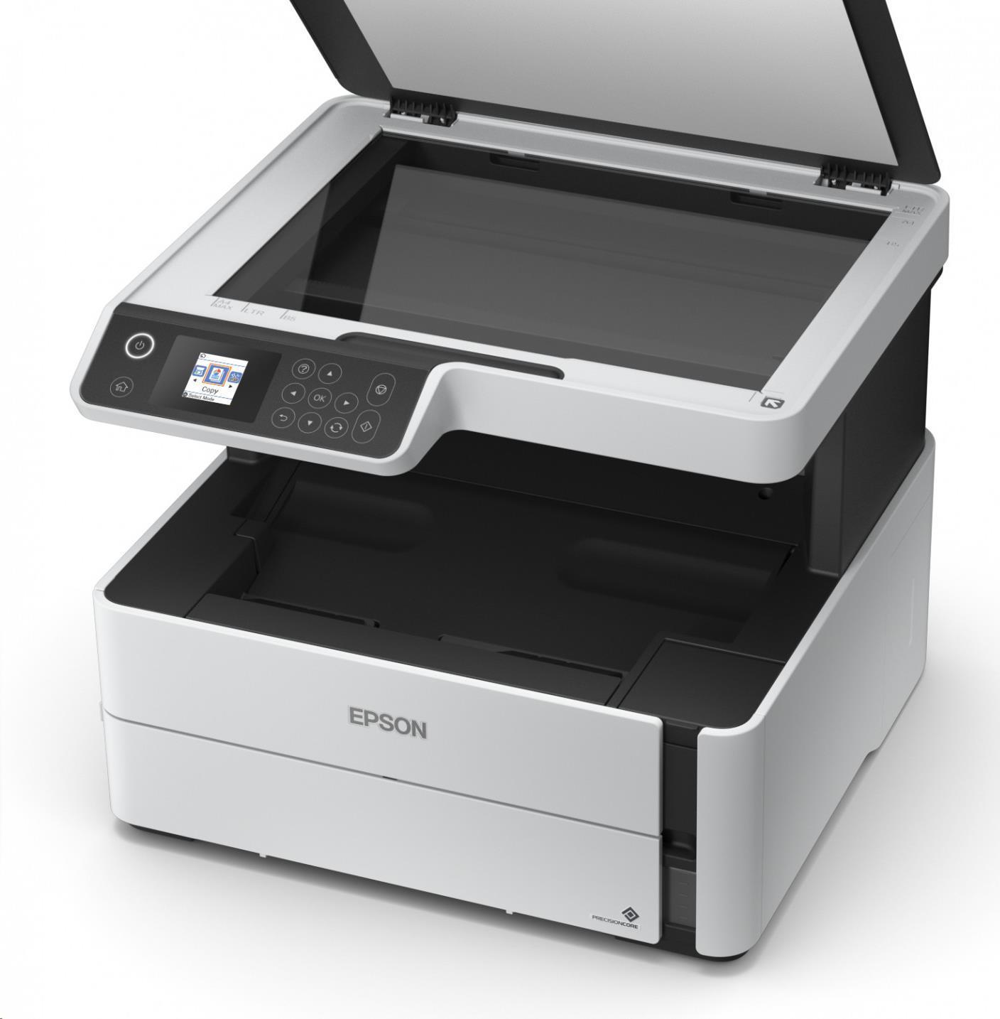 Atramentová tlačiareň EPSON EcoTank Mono M2170, 3v1, A4, 39 str./min, USB, Wi-Fi, duplex, 3 roky záruka po registrácii., Obchod v 1000 Kč