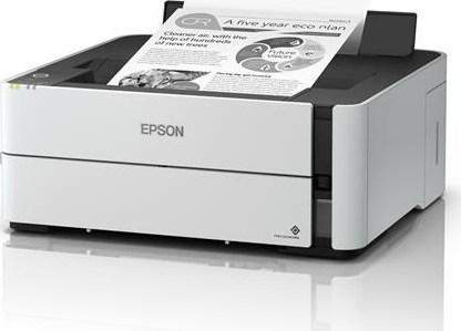 Atramentová tlačiareň EPSON EcoTank Mono M1180, A4, 1200x2400 dpi, 39 str. za minútu, USB, Ethernet, Wi-Fi, duplex, Trade In 1000 Kč