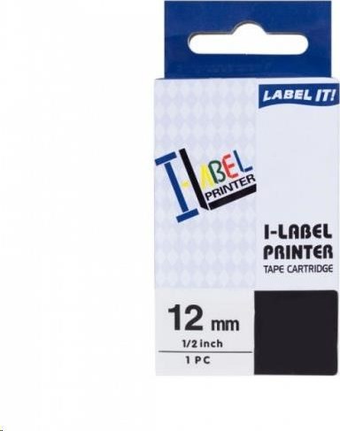Kompatibilná páska PRINTLINE s Casio XR-12GN1, 12 mm x 8 m, čierna tlač / zelené pozadie