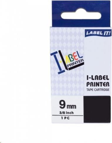 Páska PRINTLINE kompatibilná s Casio, XR-9GN1, 9 mm x 8 m, čierna tlač / zelené pozadie