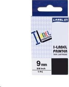 Páska PRINTLINE kompatibilná s Casio, XR-9X1, 9 mm x 8 m, čierna tlač / priehľadný podklad