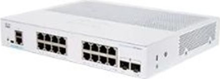 Cisco switch CBS350-16T-2G-EU (16xGbE,2xSFP,fanless) - REFRESH