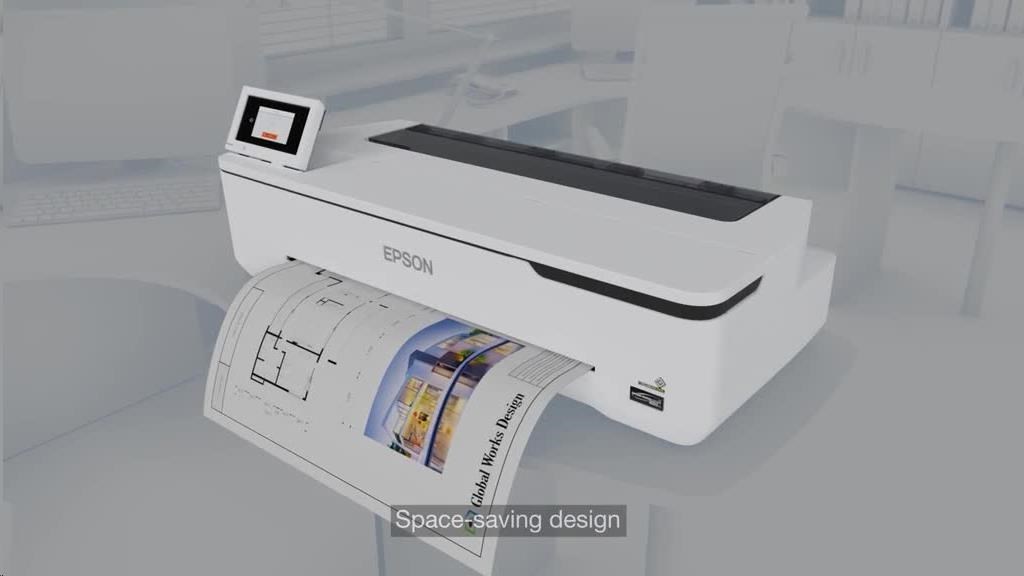 Atrament do tlačiarne EPSON SureColor SC-T5100N, 4 farby, A0, 2400x1200 dpi, USB 3.0, LAN, WIFI, Ethernet,