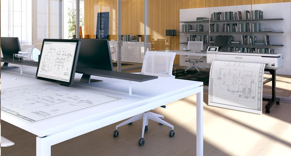 Atramentová tlačiareň EPSON SureColor SC-T3100N , 4 atramenty, 2400x1200 dpi, A3+ , USB 3.0 , LAN , WIFI