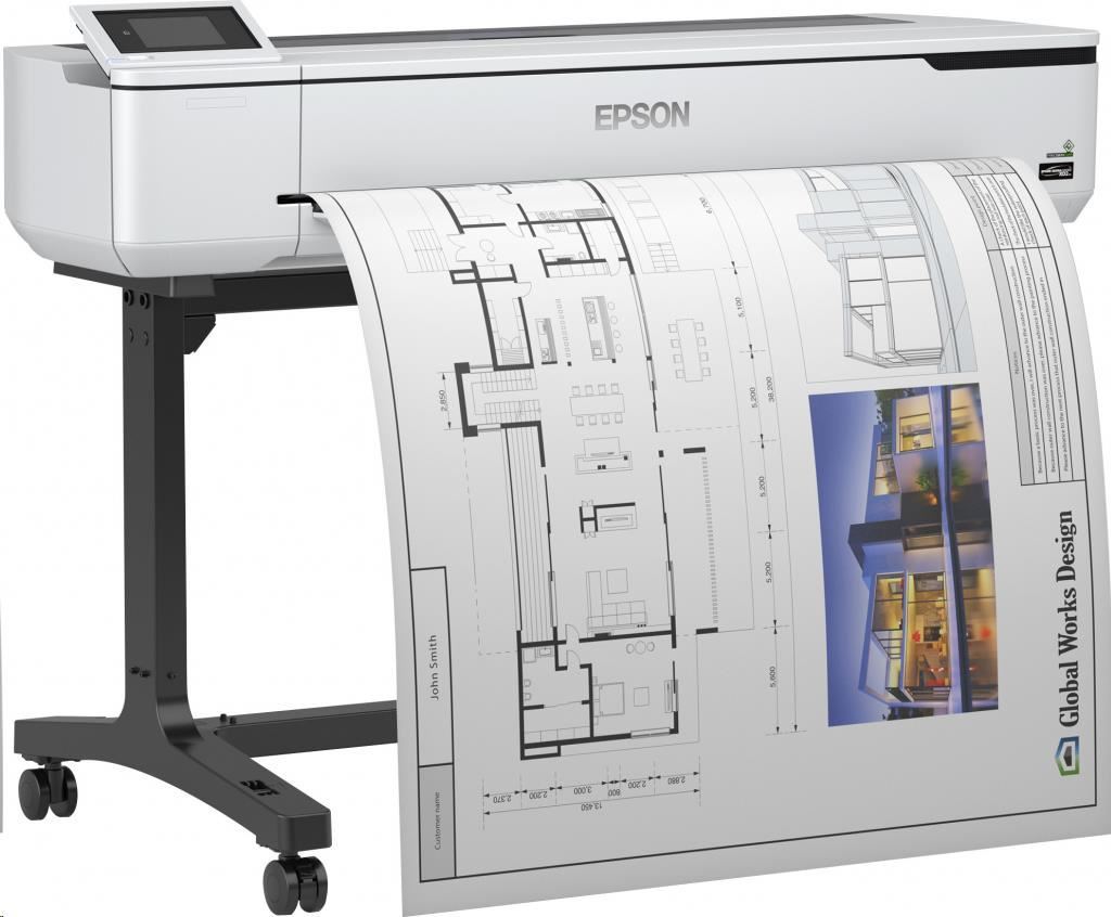 Atrament do tlačiarne EPSON SureColor SC-T5100, 4 farby, A0, 2400x1200 dpi, USB , LAN , WIFI, Ethernet