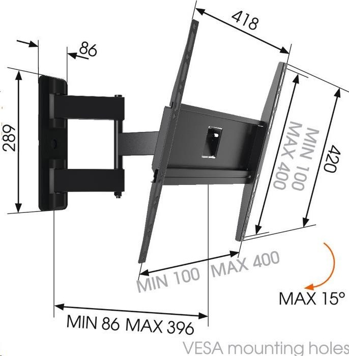 Vogel's MA3040 - TV rameno 3 klouby S