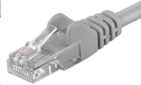 PremiumCord Patch kabel UTP RJ45-RJ45 CAT6 0.1m šedá