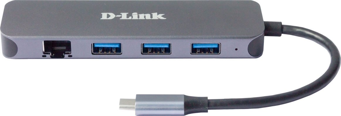 D-Link DUB-2334 USB-C Hub with Gigabit Ethernet and 3x USB3.0