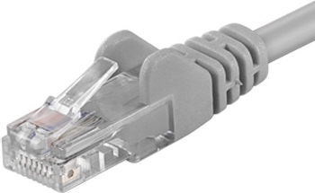 PremiumCord Patch kabel UTP RJ45-RJ45 CAT6 7m šedá