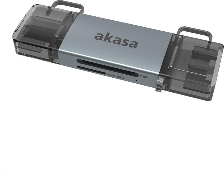 AKASA čtečka karet AK-CR-12, externí, 2-In-1 USB 3.2