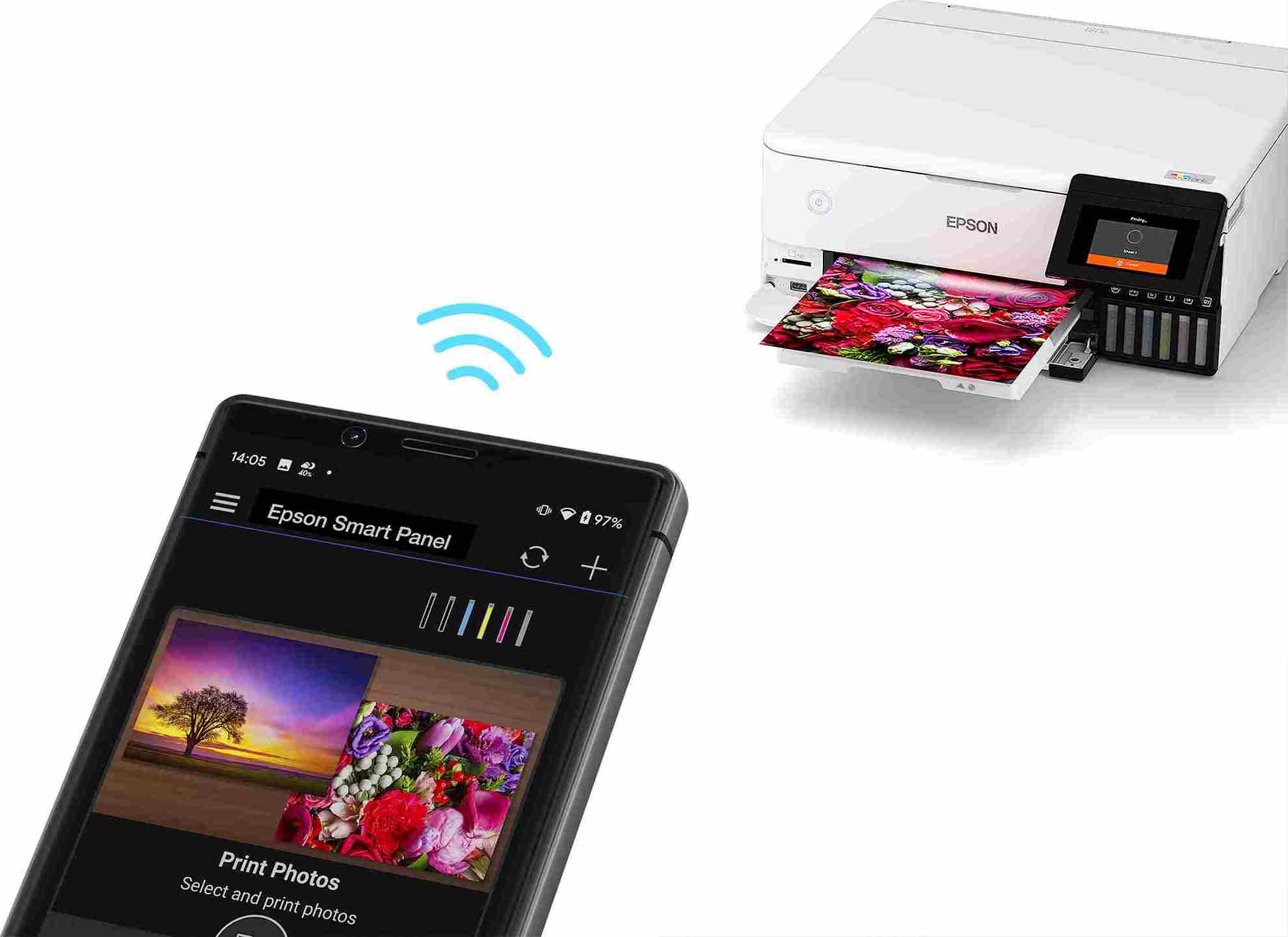 Atramentová tlačiareň EPSON EcoTank L8160, 3v1, A4, 16 str./min, USB, LCD panel, fototlačiareň, 6ink, 3 roky záruka po registrácii.