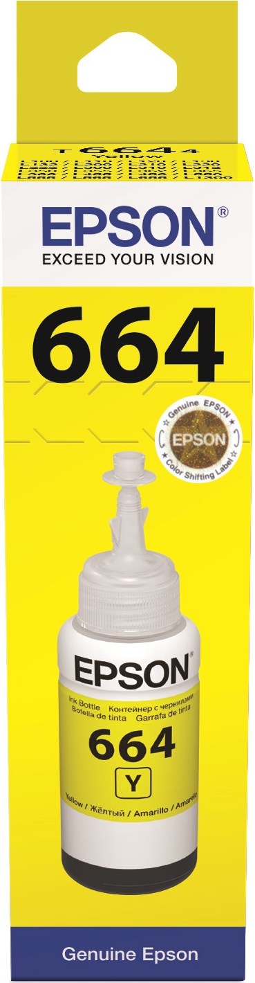 T6644 Žltá nádobka na atrament EPSON 70 ml pre L100/L200/L550/L1300/L355/365