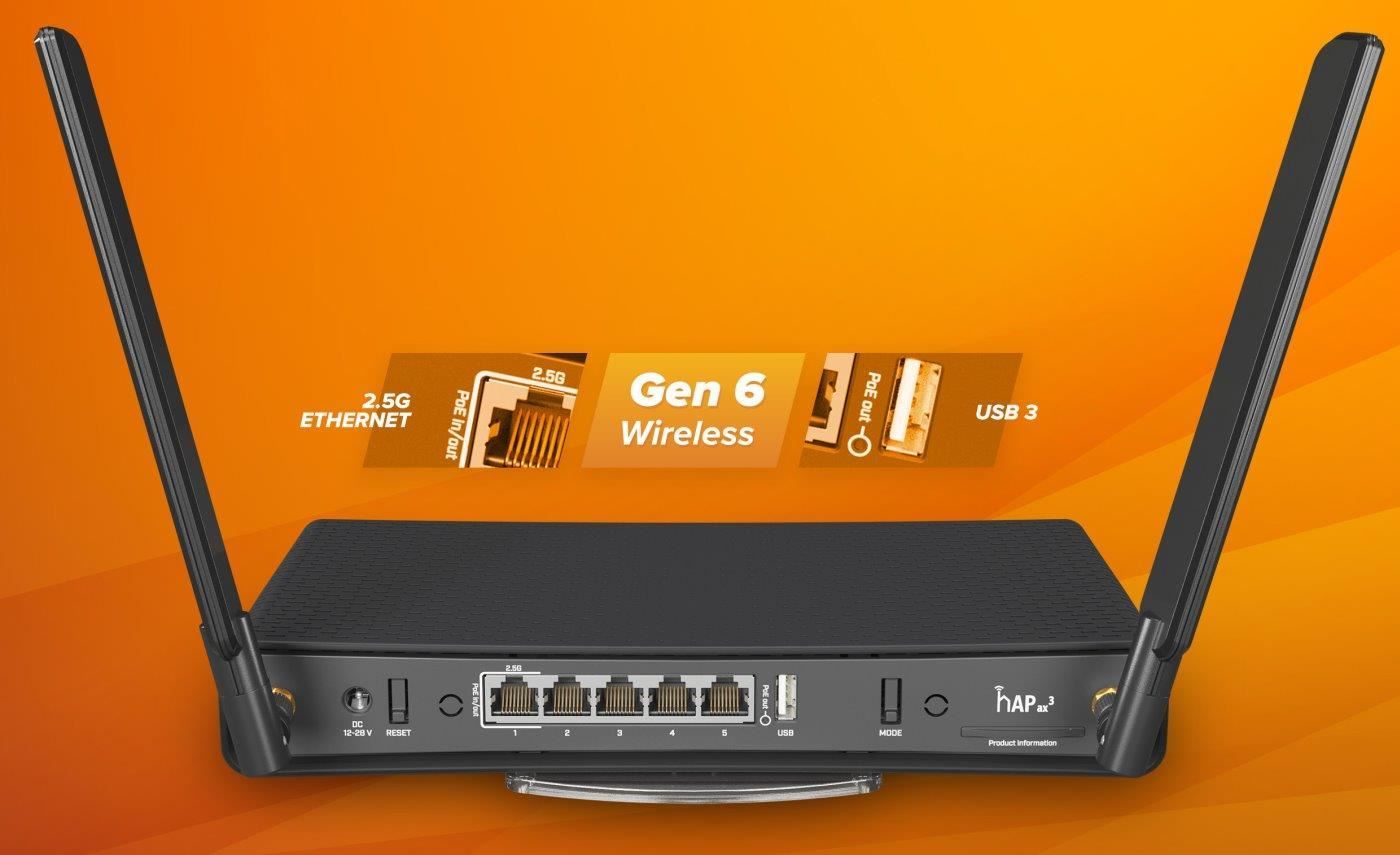 MikroTik hAP ax3 RC53UiG+5HPaxD2HPaxD