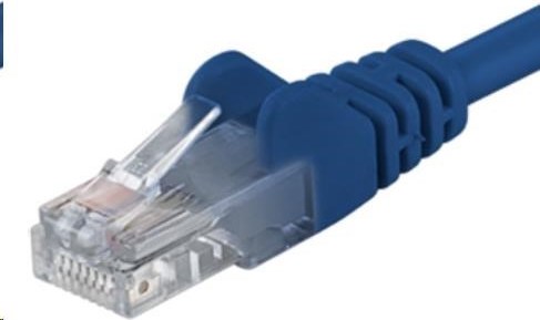 PremiumCord Patch kábel UTP RJ45-RJ45 CAT6 0.5m modrá