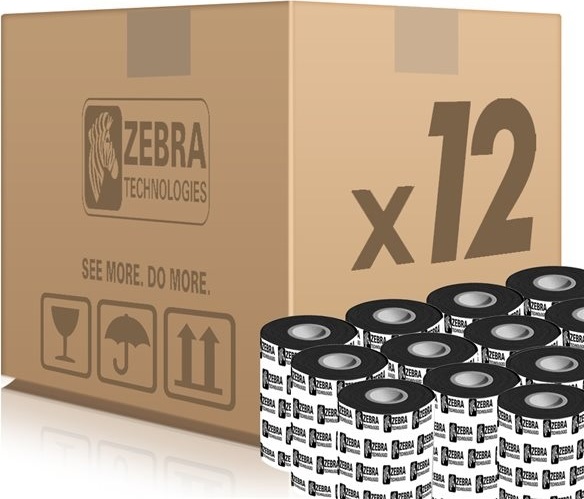 Zebra páska 2300 Wax. šířka 64mm. délka 74m