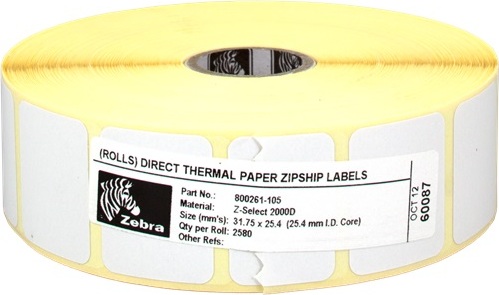 ZEBRA Z-Select 2000D 32 x 25 mm/2580 etiket/role