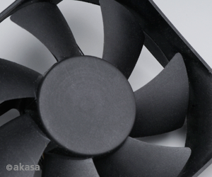přídavný ventilátor Akasa 80x80x25 black OEM H