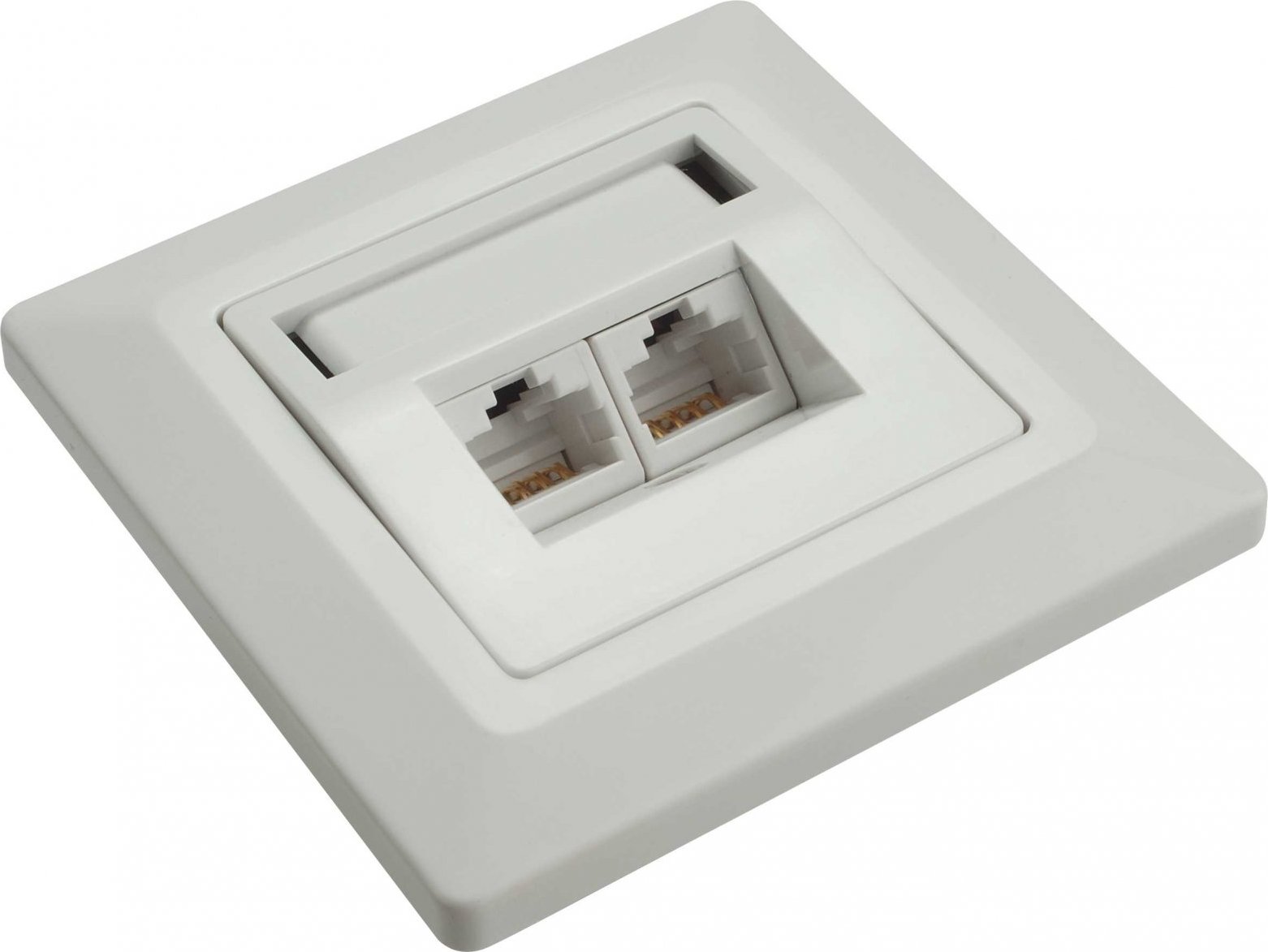 Zásuvka Solarix CAT5E UTP 2 x RJ45 pod omítku bílá
